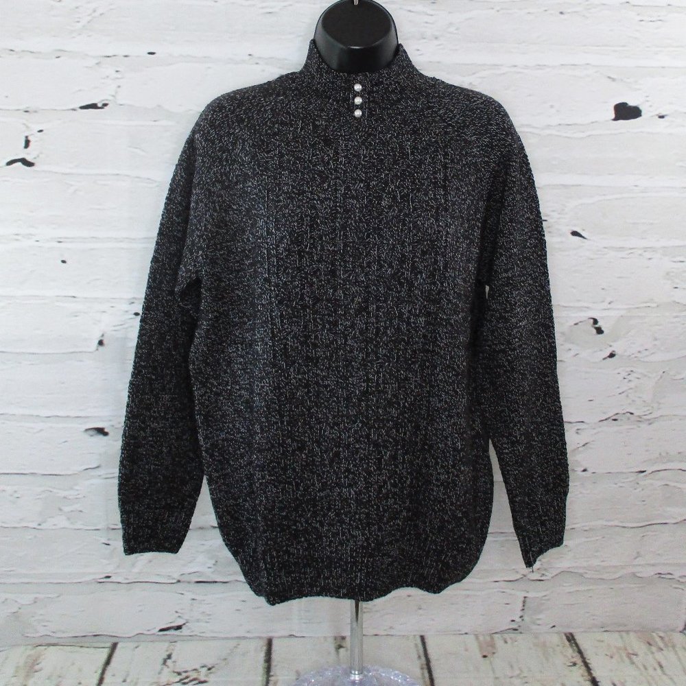 Karen Scott Petites Pullover Cable Knit Sweater